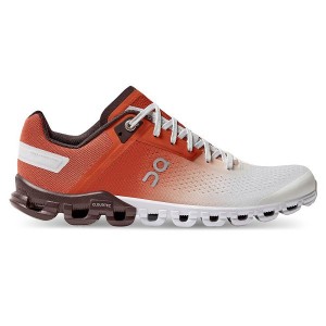 Orange / White Women's On Running Cloudflow Road Running Shoes | 3761250_PH