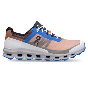 Pink / Blue Men's On Running Cloudvista Hiking Shoes | 6490213_PH