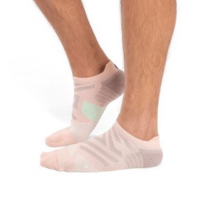 Pink / Green Men's On Running Performance Low Socks | 572418_PH