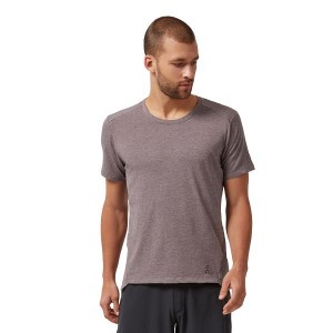 Purple Men's On Running Active-T T Shirts | 3507219_PH