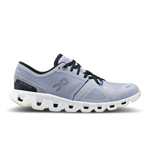 Purple / White Women's On Running Cloud X 3 Road Running Shoes | 6493012_PH