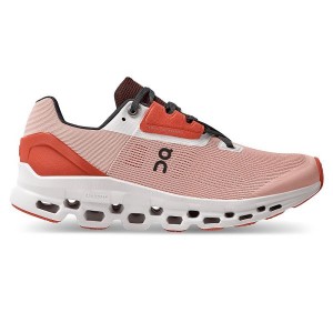 Rose / Red Women's On Running Cloudstratus Road Running Shoes | 7029436_PH