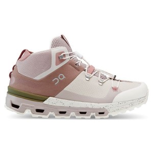 Rose / White Women's On Running Cloudtrax Hiking Boots | 2560894_PH