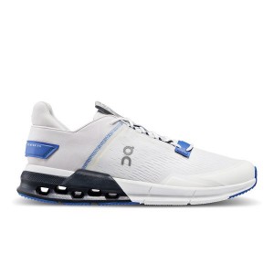 White Men's On Running Cloudnova Flux Sneakers | 518792_PH