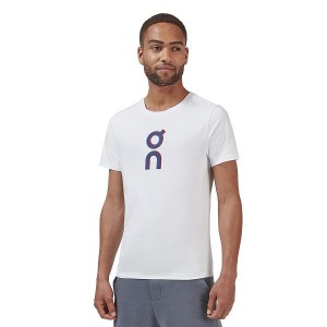 White Men's On Running Graphic-T 1 T Shirts | 3108429_PH