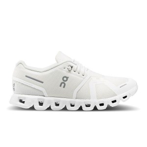 White Women's On Running Cloud 5 Sneakers | 2083456_PH