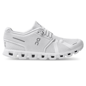 White Women's On Running Cloud 5 Sneakers | 3075461_PH