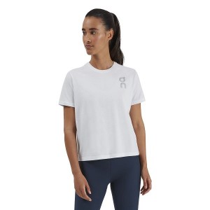 White Women's On Running Graphic-T 1 T Shirts | 2714306_PH