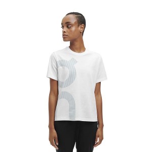 White Women's On Running Graphic-T 1 T Shirts | 4132059_PH