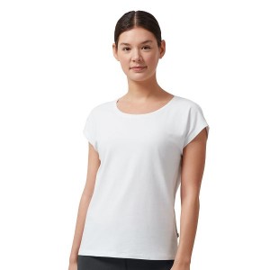 White Women's On Running On-T 1 T Shirts | 6174305_PH