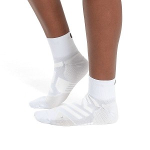 White Women's On Running Performance Mid Socks | 9361825_PH