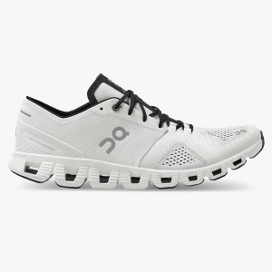 White / Black Men's On Running Cloud X 2 Road Running Shoes | 6089721_PH