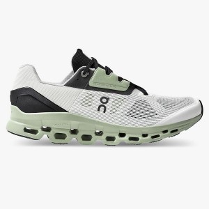 White / Black Men's On Running Cloudstratus 2 Road Running Shoes | 931572_PH