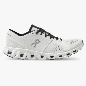 White / Black Women's On Running Cloud X 2 Road Running Shoes | 7016549_PH