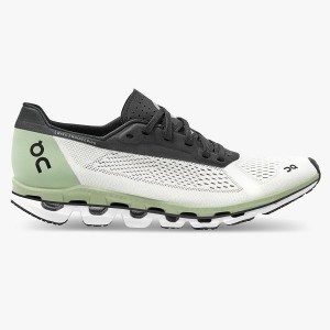 White / Black Women's On Running Cloudboom Road Running Shoes | 784529_PH