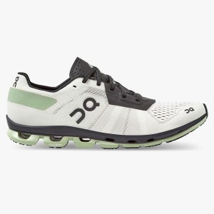 White / Black Women's On Running Cloudflash 2 Road Running Shoes | 5283467_PH