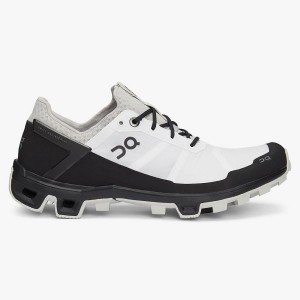 White / Black Women's On Running Cloudventure Peak 2 Trail Running Shoes | 3259841_PH