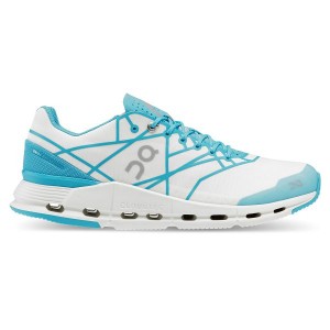 White / Blue Men's On Running Cloudnova Z5 Sneakers | 5079421_PH