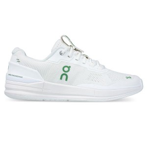 White / Green Men's On Running THE ROGER Pro Tennis Shoes | 6048397_PH