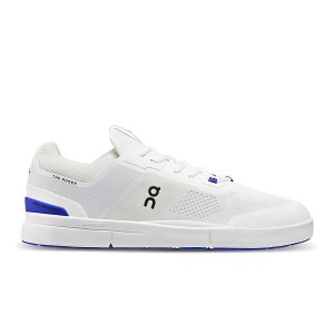 White / Indigo Men's On Running THE ROGER Spin Sneakers | 8034269_PH