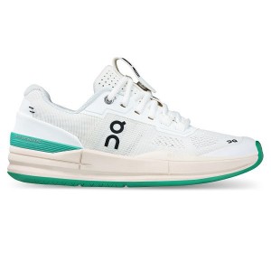 White / Mint Women's On Running THE ROGER Pro Tennis Shoes | 3812564_PH