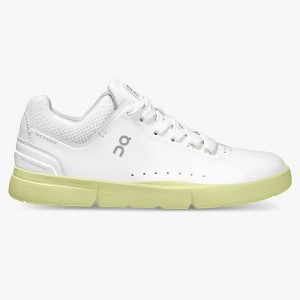 White / Yellow Women's On Running THE ROGER Advantage Sneakers | 514276_PH