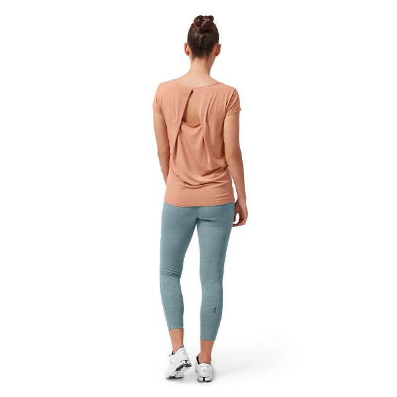 Apricot Women's On Running Active-T Breathe T Shirts | 3706519_PH