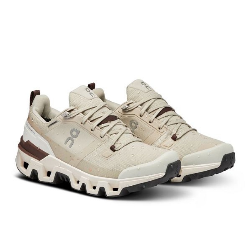 Beige Women's On Running Cloudwander Waterproof Hiking Shoes | 4958072_PH