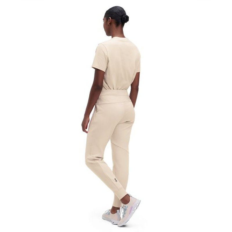 Beige Women's On Running Sweat 2 Pants | 4238950_PH