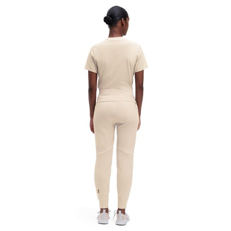 Beige Women's On Running Sweat 2 Pants | 4238950_PH