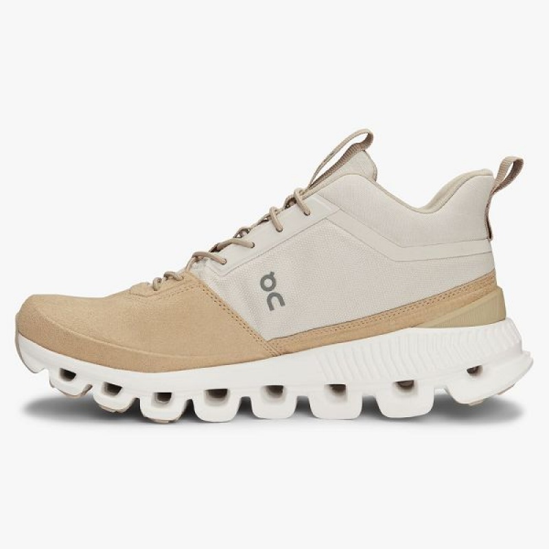 Beige / Brown Women's On Running Cloud Hi Sneakers | 7148326_PH