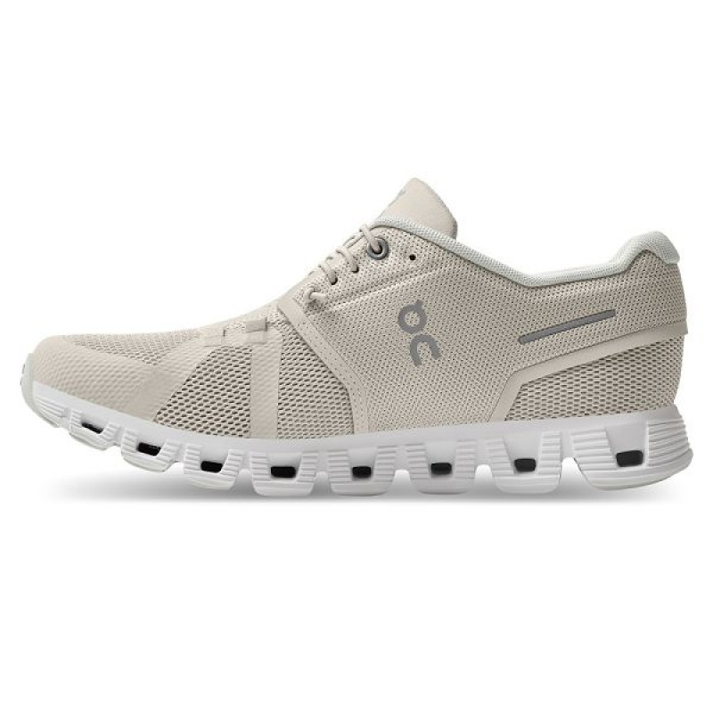 Beige / White Women's On Running Cloud 5 Sneakers | 631745_PH