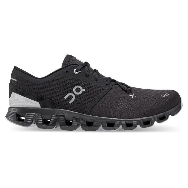 Black Men\'s On Running Cloud X 3 Road Running Shoes | 1348705_PH