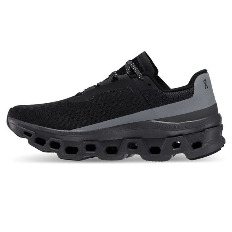 Black Men's On Running Cloudmonster Lumos Road Running Shoes | 8657923_PH