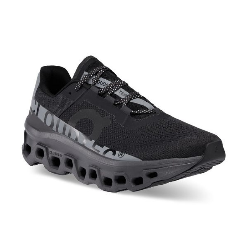 Black Men's On Running Cloudmonster Lumos Road Running Shoes | 8657923_PH