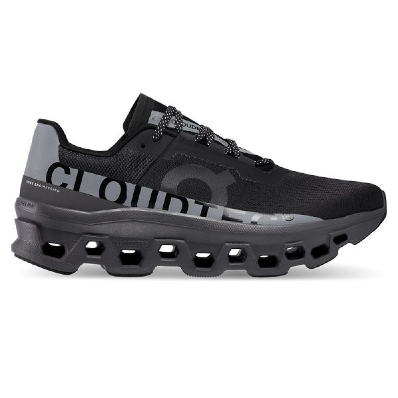 Black Men\'s On Running Cloudmonster Lumos Road Running Shoes | 8657923_PH