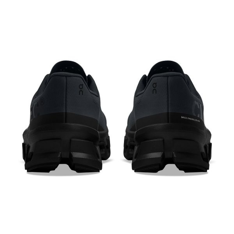 Black Men's On Running Cloudmonster Road Running Shoes | 3095247_PH