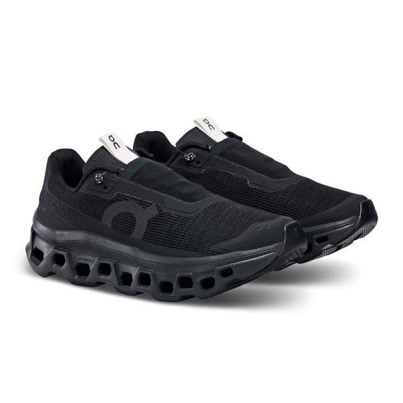 Black Men's On Running Cloudmonster Sensa Sneakers | 4175890_PH