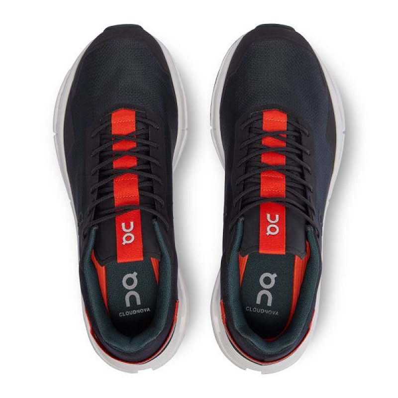 Black Men's On Running Cloudnova Form Sneakers | 9842516_PH