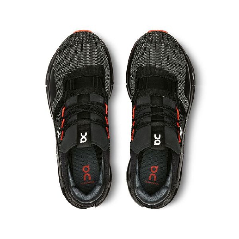 Black Men's On Running Cloudnova Sneakers | 375649_PH