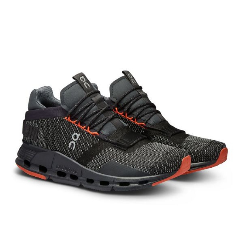 Black Men's On Running Cloudnova Sneakers | 375649_PH