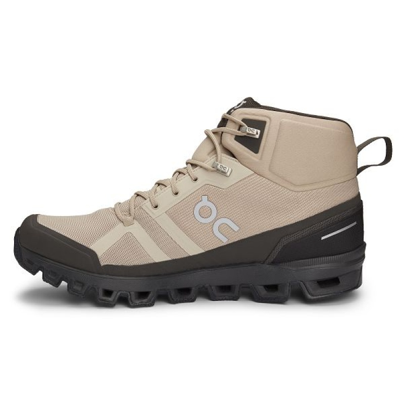 Black Men's On Running Cloudrock Waterproof Hiking Boots | 2537981_PH