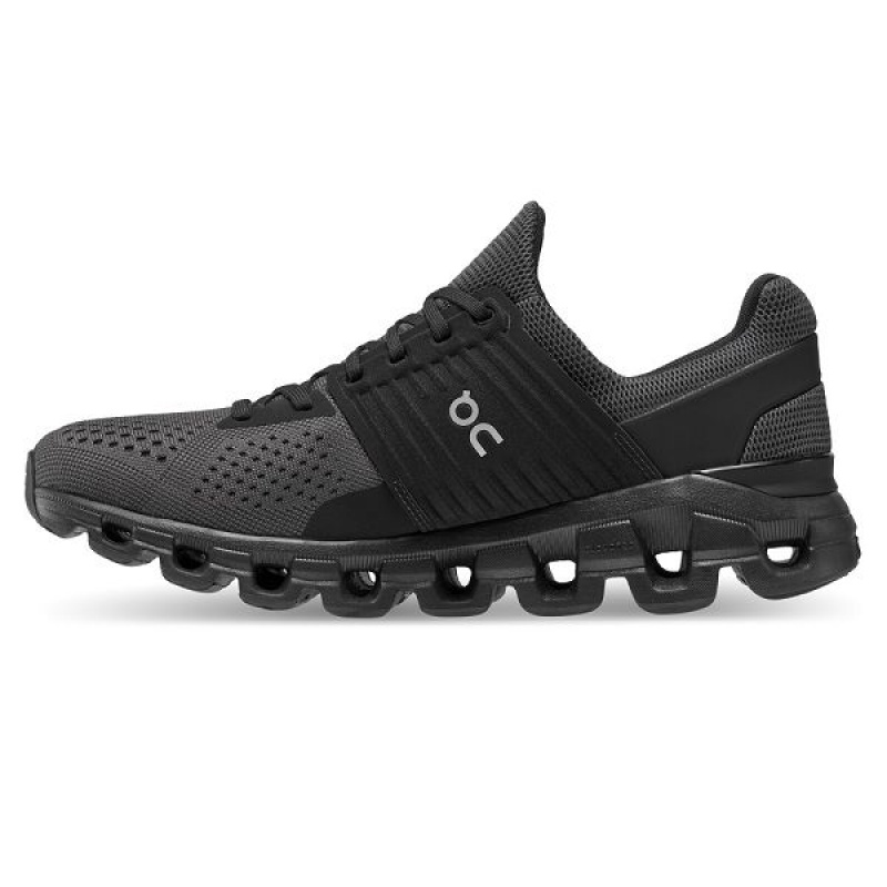 Black Men's On Running Cloudswift Road Running Shoes | 8239715_PH