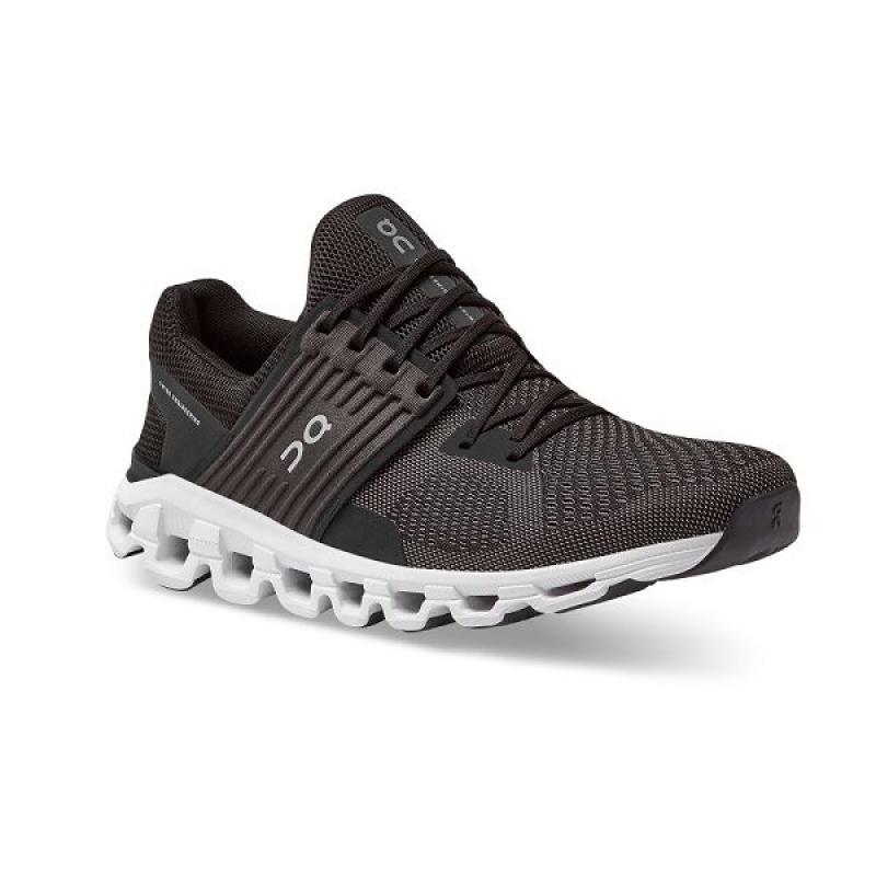 Black Men's On Running Cloudswift Road Running Shoes | 1479385_PH