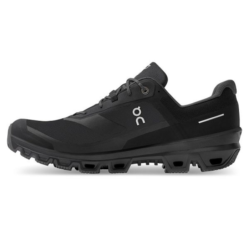 Black Men's On Running Cloudventure Waterproof 3 Trail Running Shoes | 865927_PH