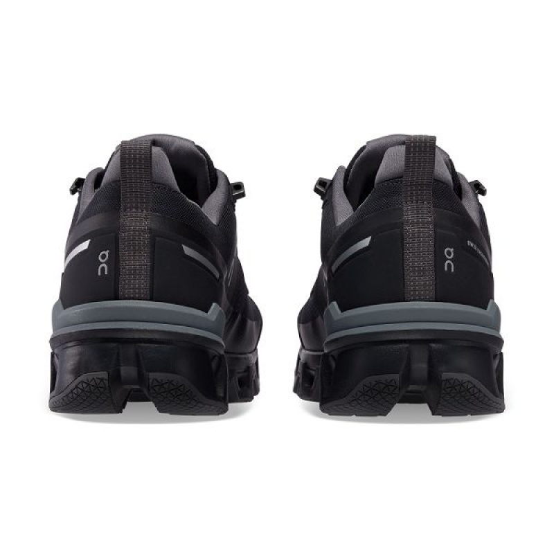 Black Men's On Running Cloudwander Waterproof Hiking Shoes | 1930876_PH