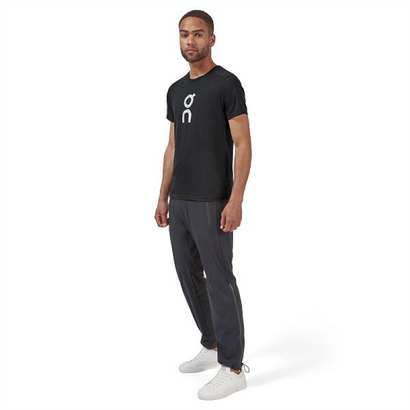 Black Men's On Running Graphic-T 1 T Shirts | 9408756_PH