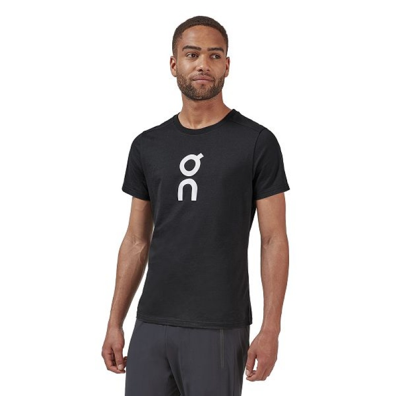 Black Men\'s On Running Graphic-T 1 T Shirts | 9408756_PH