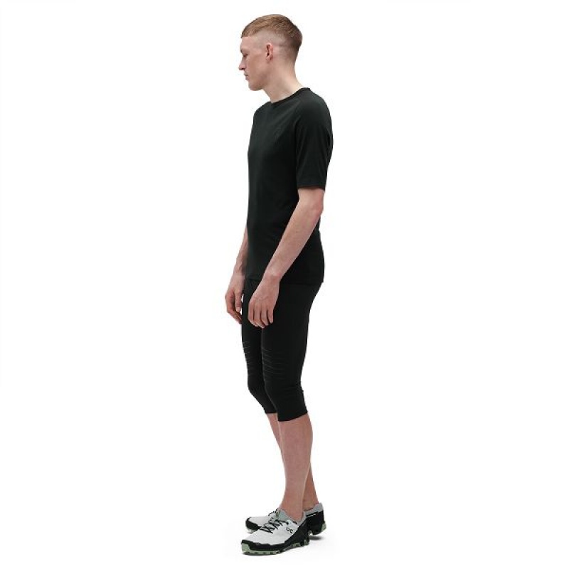 Black Men's On Running Merino-T T Shirts | 2836475_PH