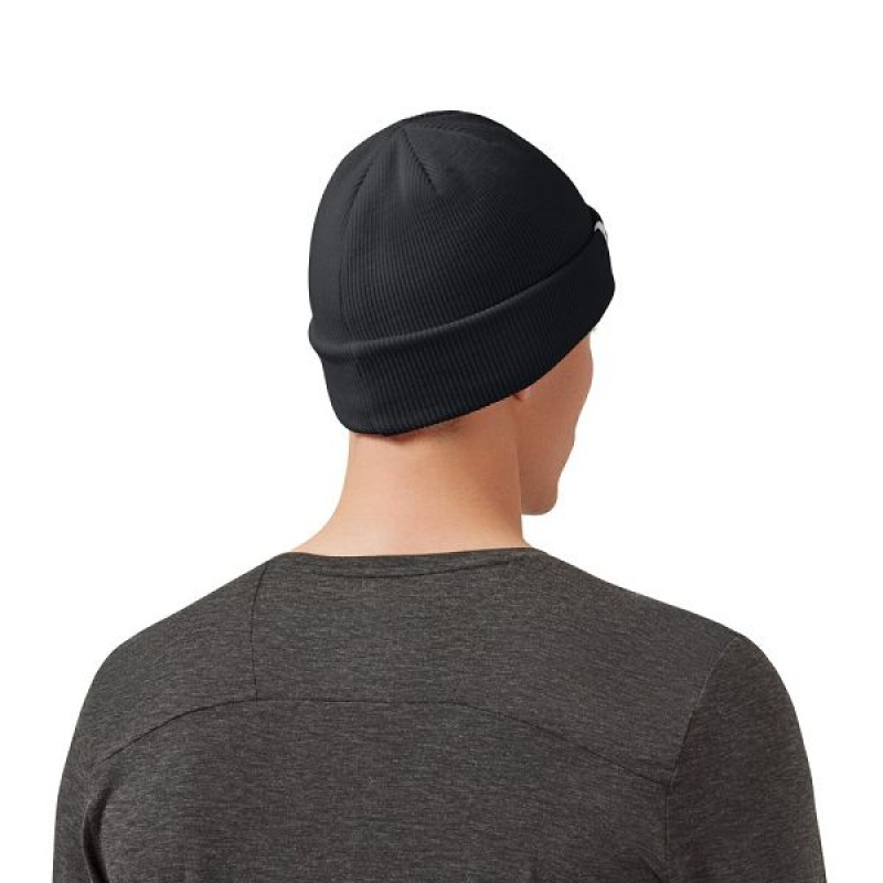 Black Men's On Running Merino Beanie | 7695128_PH